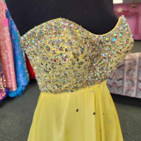 Mori Lee 95066 Yellow Size 6 Mori Lee 95066 Prom Dress/Formal Gown - Picture 4 of 8